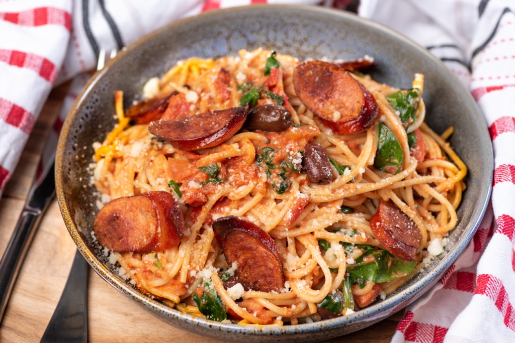 Pasta mit Chorizo Rezept